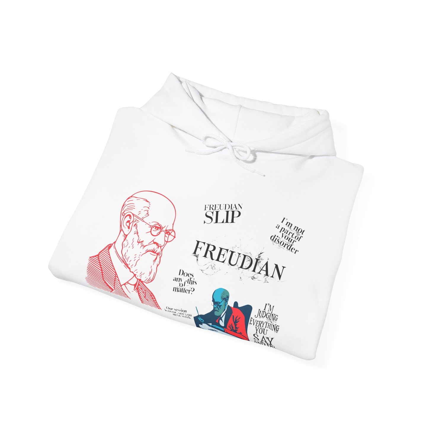 ✅ AU/NZ Freudian Unisex Hooded Sweatshirt - Funny Psychological Humor & Therapy Gift for Psychiatrists or Psychologists!