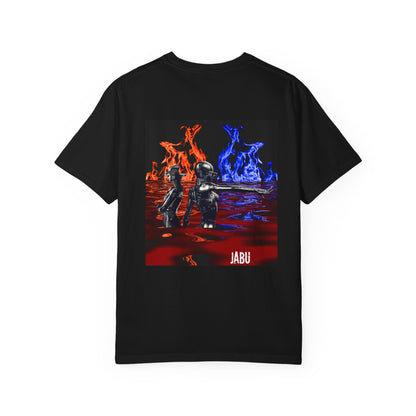 ✅AU/NZ - Comfort Colours 1717 Cyborg Dance Unisex T-Shirt - Trendy Gamer Apparel Orange/Blue/ CYBORG!