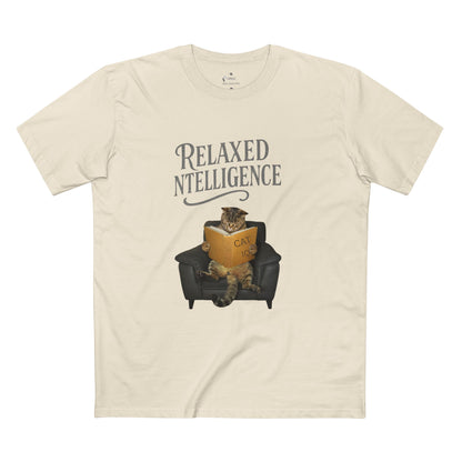 ✅  AU/NZ  As Colour 5001/Cat Lover's Relaxed Intelligence Tee - Funny Cat Shirt, Pet Gift, Quirky Humor Apparel, Birthday Gift, Animal Lover's Tee