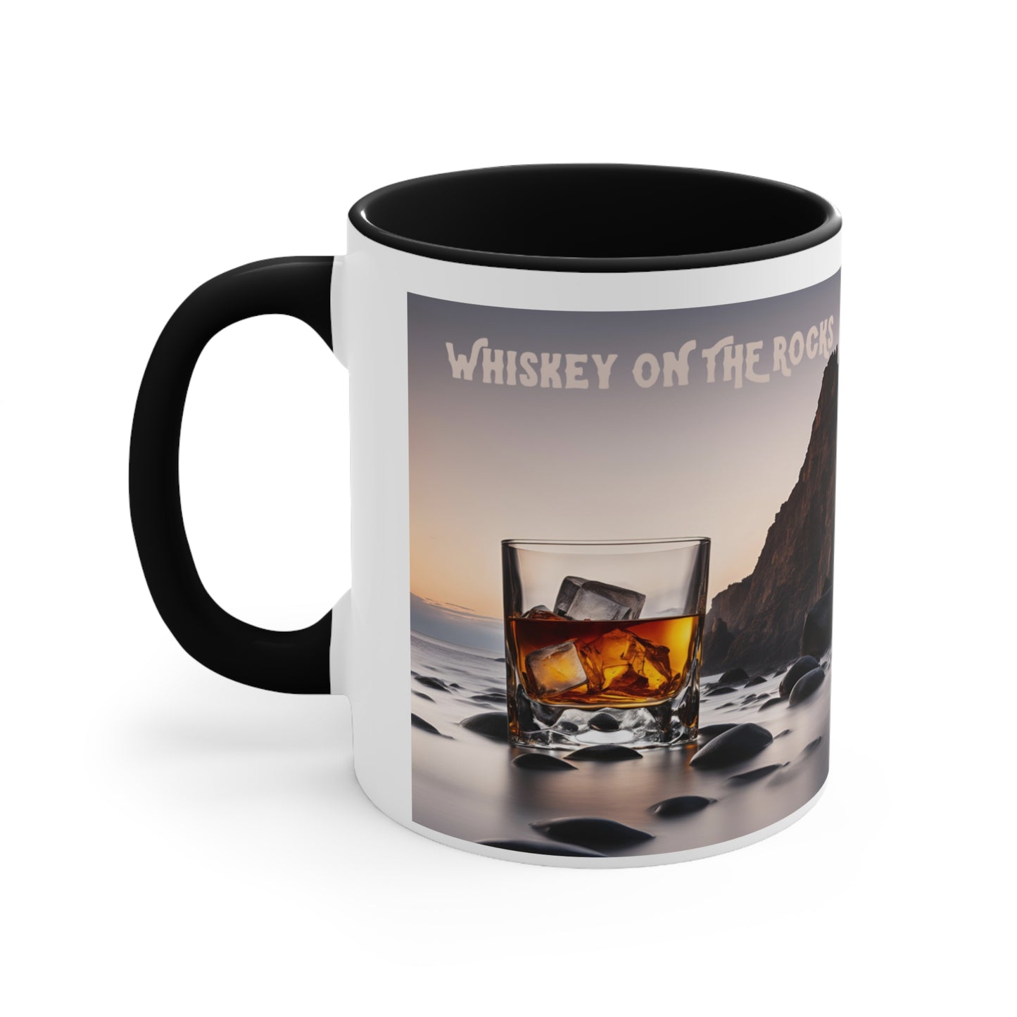 ✅ AU/NZ Stylish Whiskey Accent Mug, Black Handle, Unique Coffee Cups, Gifts for Whiskey Lovers