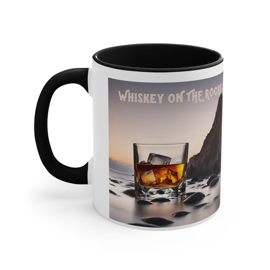 ✅ AU/NZ Stylish Whiskey Accent Mug, Black Handle, Unique Coffee Cups, Gifts for Whiskey Lovers