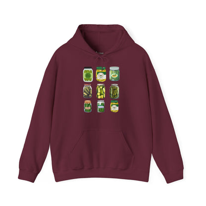 ✅ AU/NZ Farmer's Market Hoodie – Unisex Heavy Blend™ Sweatshirt with Pickle Design