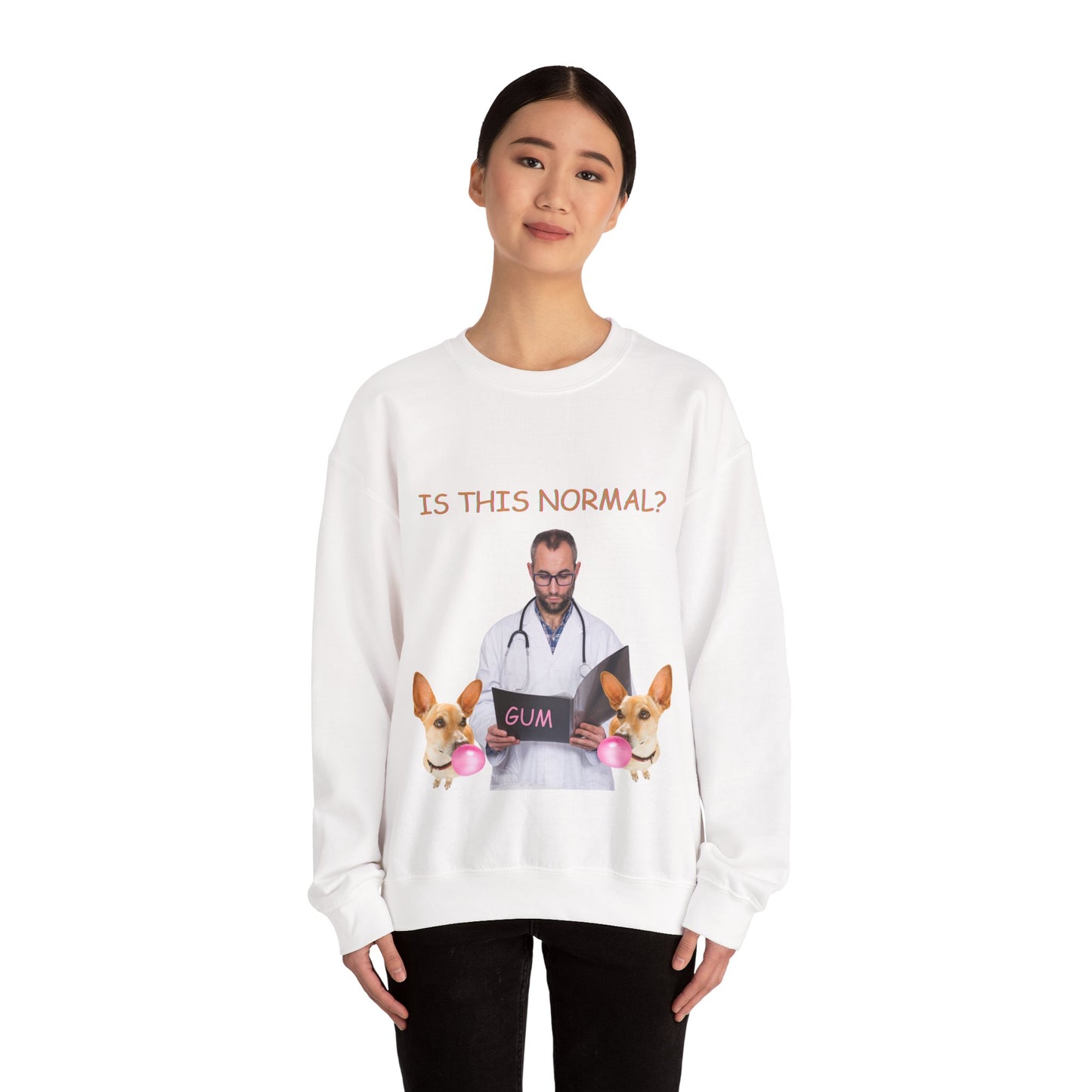 ✅  AU/NZ Funny Dog Lover Crewneck Sweatshirt - 'Is This Normal?' & 'Bubbles' Design