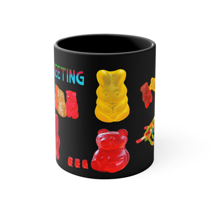 ✅ AU/NZ Colorful Gummy Bear Mug - Fun Gift for Candy Lovers, Quirky Coffee Cup, Cute Office Mug, Birthday Gift, Colorful Accent