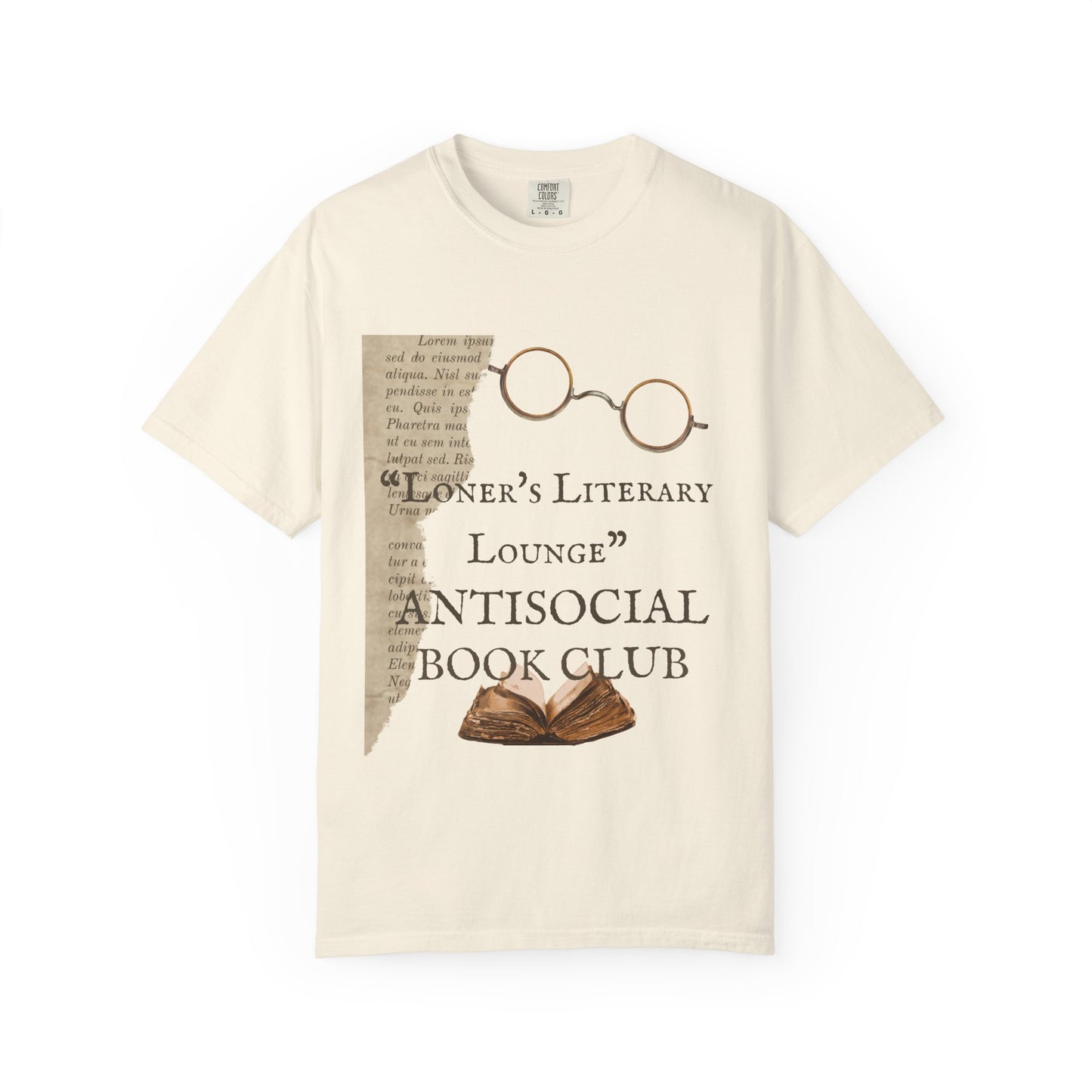 ✅AU/NZ-Comfort Colours 1717- Antisocial Book ClubT-Shirt - Literary Lounge Apparel for Book Lovers Antisocial!