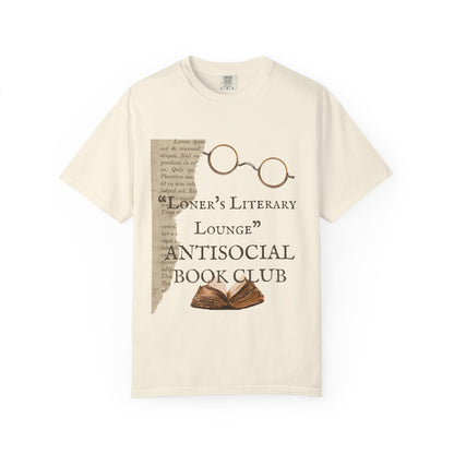 ✅AU/NZ-Comfort Colours 1717- Antisocial Book ClubT-Shirt - Literary Lounge Apparel for Book Lovers Antisocial!