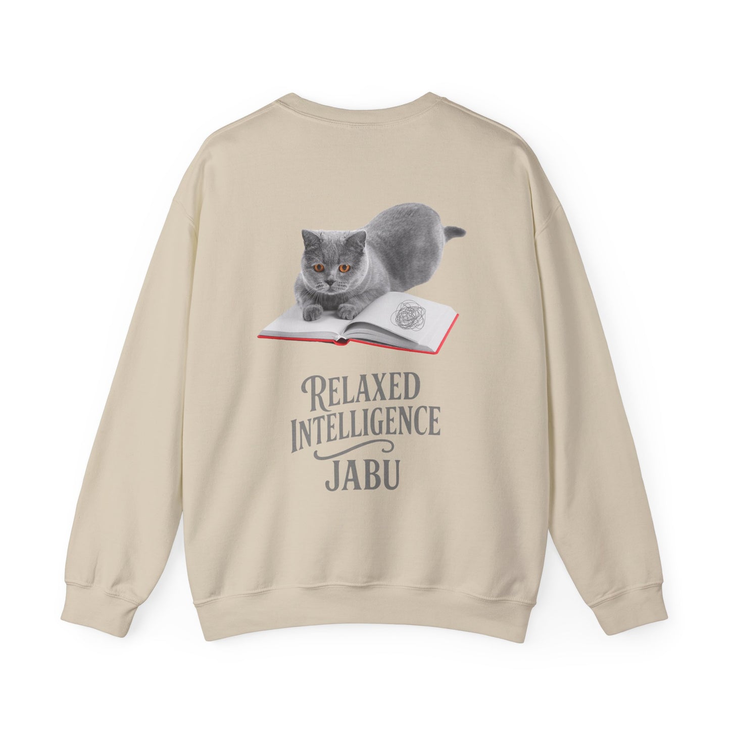 ✅ AU/NZ Relaxed Intelligence Cat Sweatshirt - Cozy Unisex Crewneck, Perfect Gift for Cat Lovers, Funny Pet Apparel, Casual Wear for All Occasions