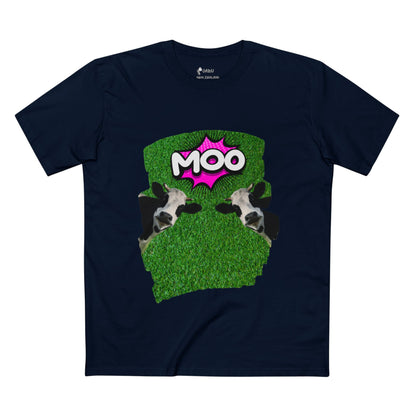 ✅ AU/NZ Funny Cow Graphic Tee, Comfortable Tee for Animal Lovers, Casual Wear, Gift for Farming Enthusiasts, Moo-Themed Apparel