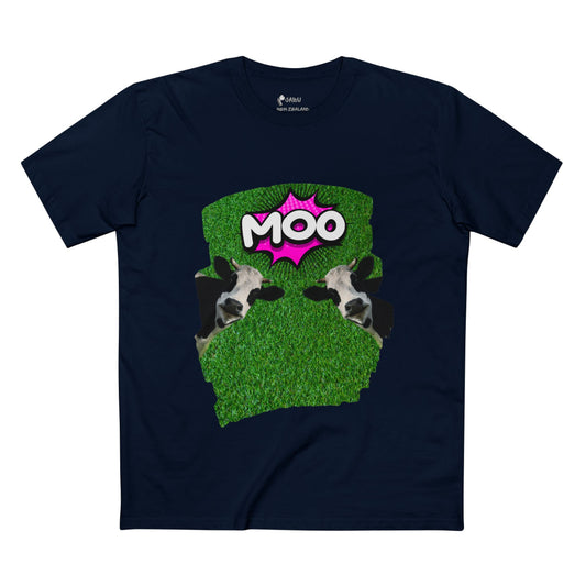 ✅ AU/NZ Funny Cow Graphic Tee, Comfortable Tee for Animal Lovers, Casual Wear, Gift for Farming Enthusiasts, Moo-Themed Apparel