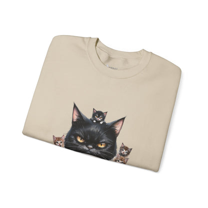 ✅  AU/NZ Funny Cat Crewneck Sweatshirt - Holidays at Home Design
