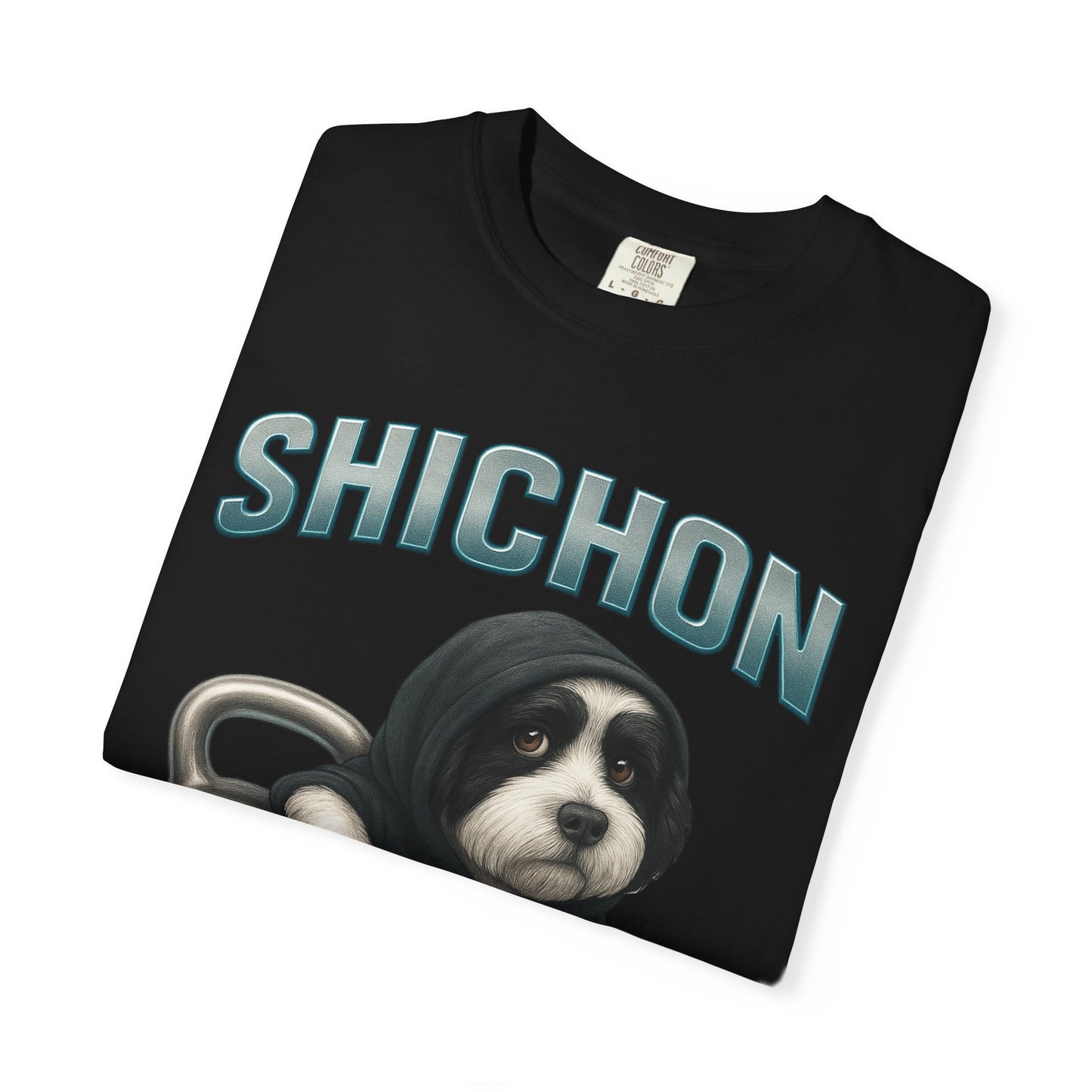 JABU GRIND - SHICHON: A Fun, Dog-Loving Gym Tee for NZ & AU Humans JABU© • JustAboutBeingU®