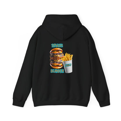 ✅ AU/NZ Smash Burger Unisex Hoodie with Fun Food Graphics