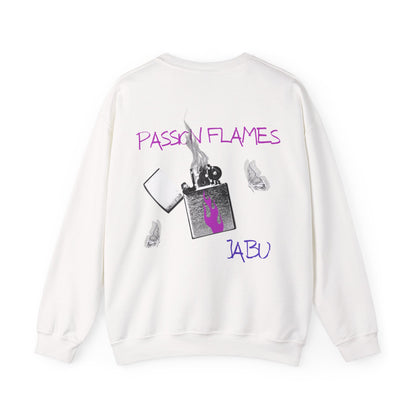 ✅  AU/NZ Passion Flames Graphic Crewneck Sweatshirt - Unisex Heavy Blend Passion