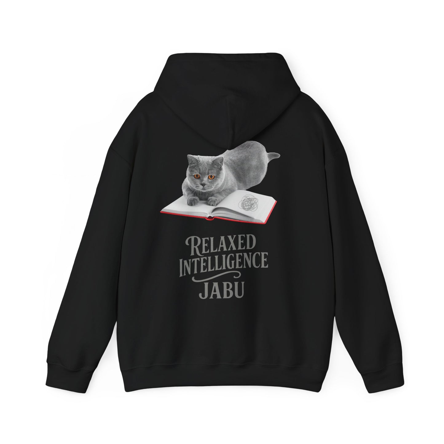 ✅ AU/NZ CATS RELAXED INTELLIGENCE ,Hoodie, Cozy Gift for Cat Lovers, Work from Home Apparel, Casual Wear, Relaxation, British Blue !!