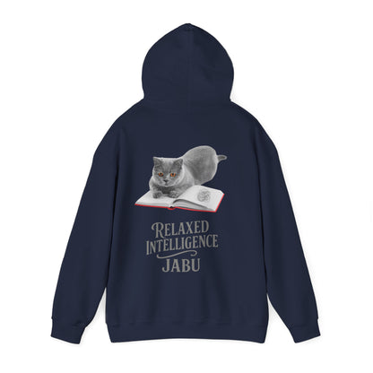 ✅ AU/NZ CATS RELAXED INTELLIGENCE ,Hoodie, Cozy Gift for Cat Lovers, Work from Home Apparel, Casual Wear, Relaxation, British Blue !!
