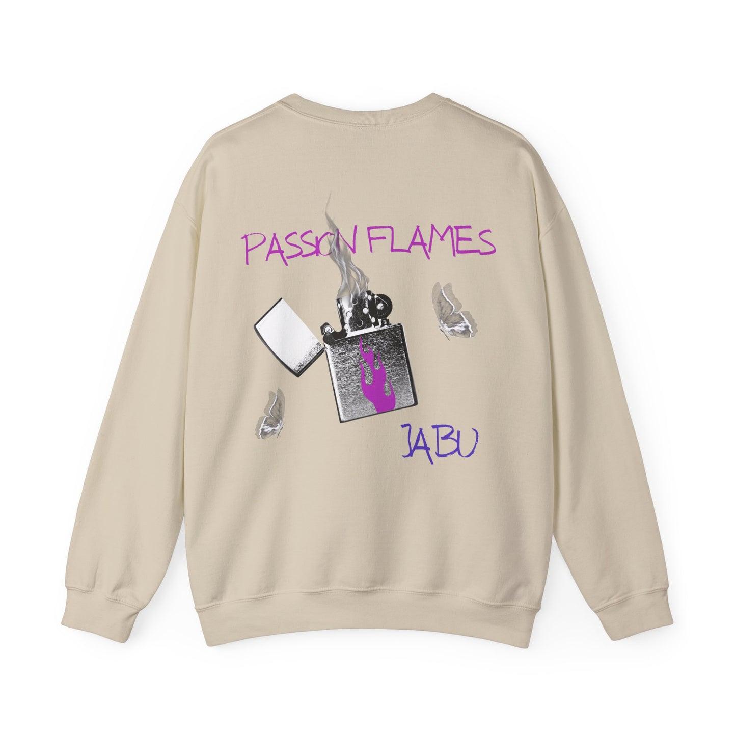 ✅  AU/NZ Passion Flames Graphic Crewneck Sweatshirt - Unisex Heavy Blend Passion