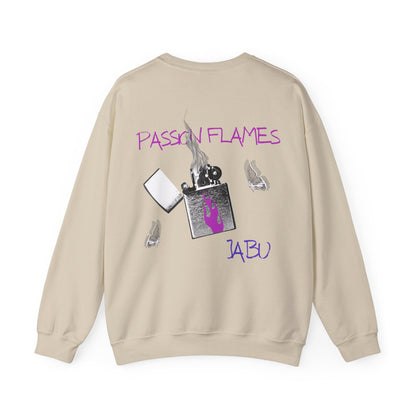 ✅  AU/NZ Passion Flames Graphic Crewneck Sweatshirt - Unisex Heavy Blend Passion