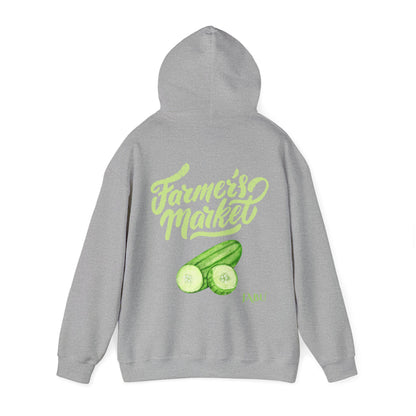 ✅ AU/NZ Farmer's Market Hoodie – Unisex Heavy Blend™ Sweatshirt with Pickle Design