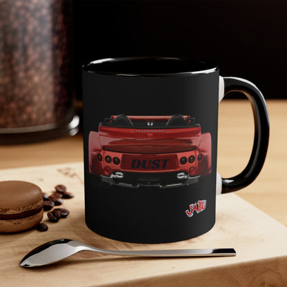 ✅ AU/NZ Turbo Power Mug, 11oz Colorful Accent Coffee Cup for Car Enthusiasts, Automotive Gift, Racer Drinkware, Unique Birthday Present