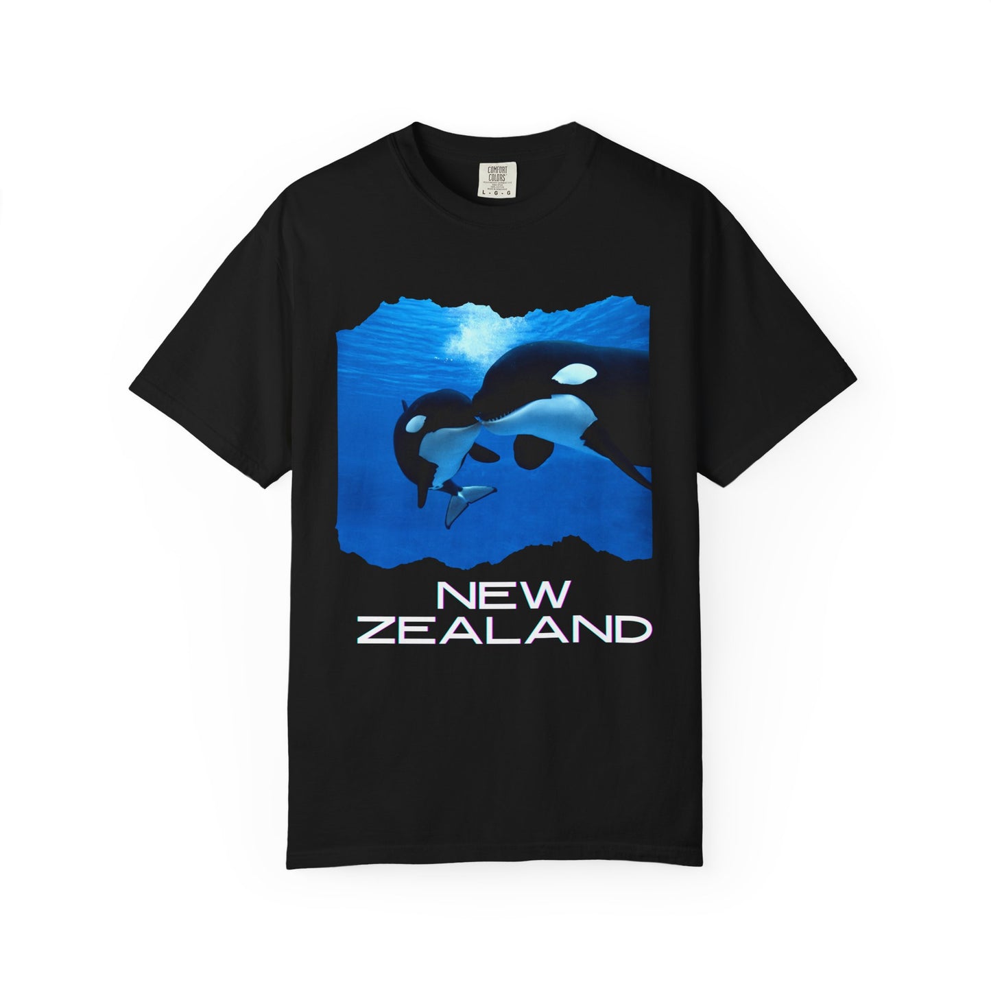 ✅ AU/NZ Unisex Garment-Dyed T-shirt Whales