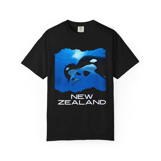 ✅ AU/NZ Unisex Garment-Dyed T-shirt Whales