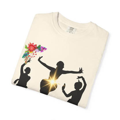 ✅ AU/NZ, Comforts Colours 1717, Thailand Floral Silhouette Unisex T-Shirt - Celebrate Culture & Dance, Made for Travel!