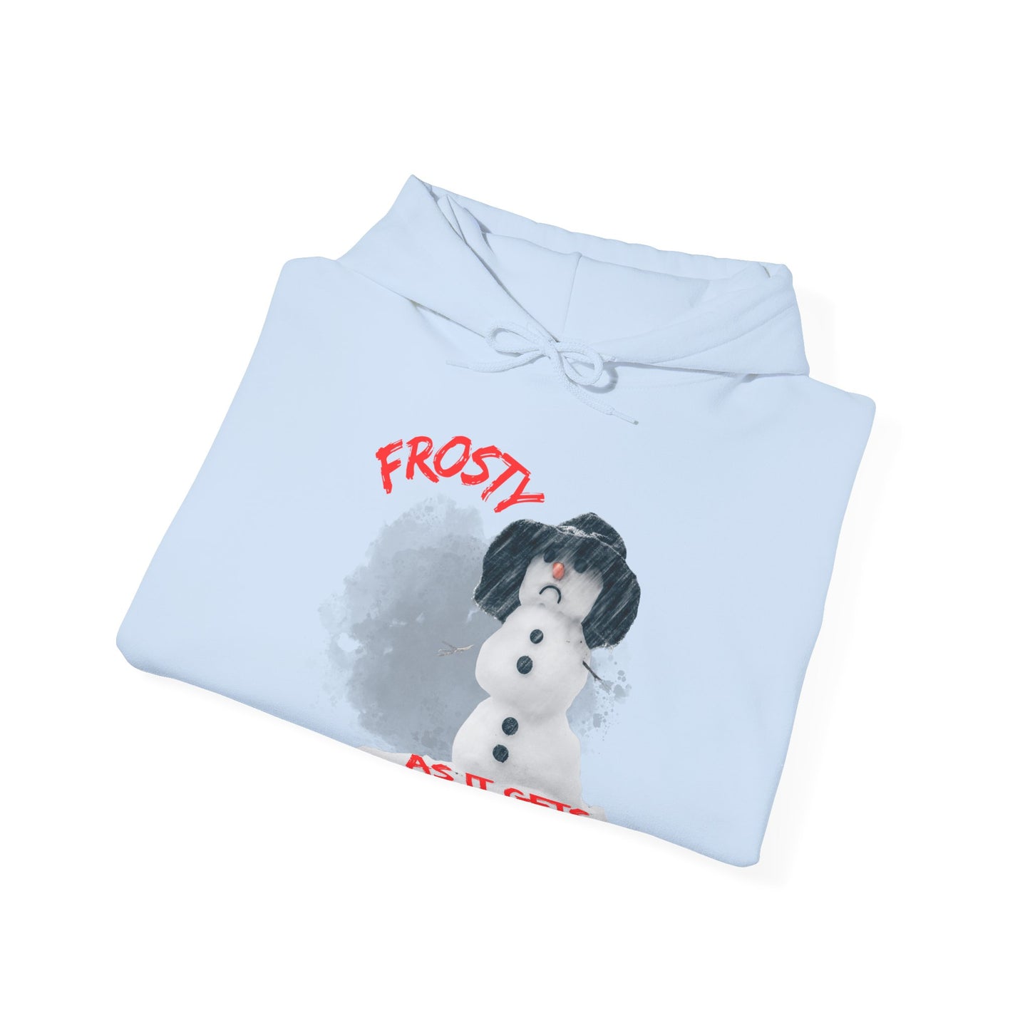 ✅ AU/NZ Frosty Fun Unisex Hooded Sweatshirt - Perfect for Winter Celebrations-Frosty with ATTITUDE!