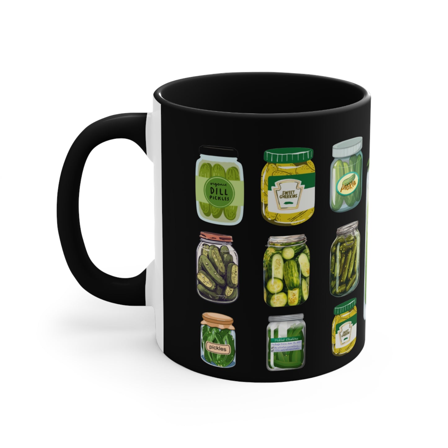 ✅ AU/NZ Colorful Pickle Lovers Mug, Fun Kitchen Gift, Drinkware for Canning Enthusiasts, Unique Housewarming Present, Eco-Friendly Coffee Cup
