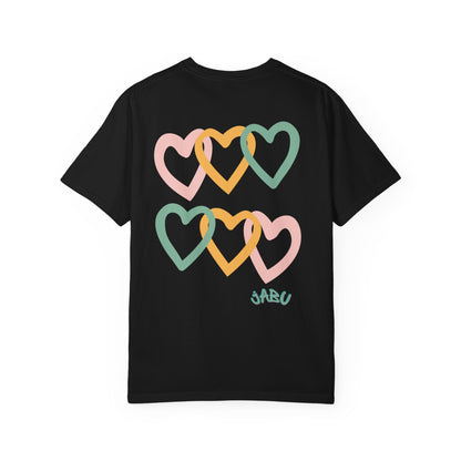 ✔️✅ AU/NZ, Comfort Colours 1717, Romantic Heart Theme Unisex T-Shirt - Perfect for Valentine's Day & Love Celebrations