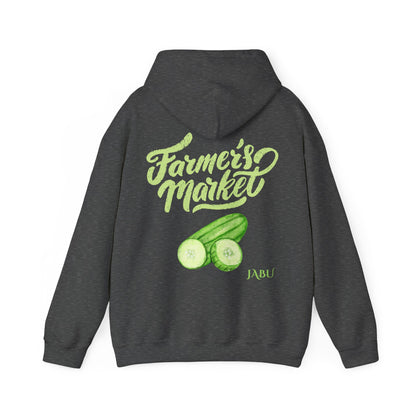 ✅ AU/NZ Farmer's Market Hoodie – Unisex Heavy Blend™ Sweatshirt with Pickle Design