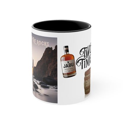 ✅ AU/NZ Stylish Whiskey Accent Mug, Black Handle, Unique Coffee Cups, Gifts for Whiskey Lovers