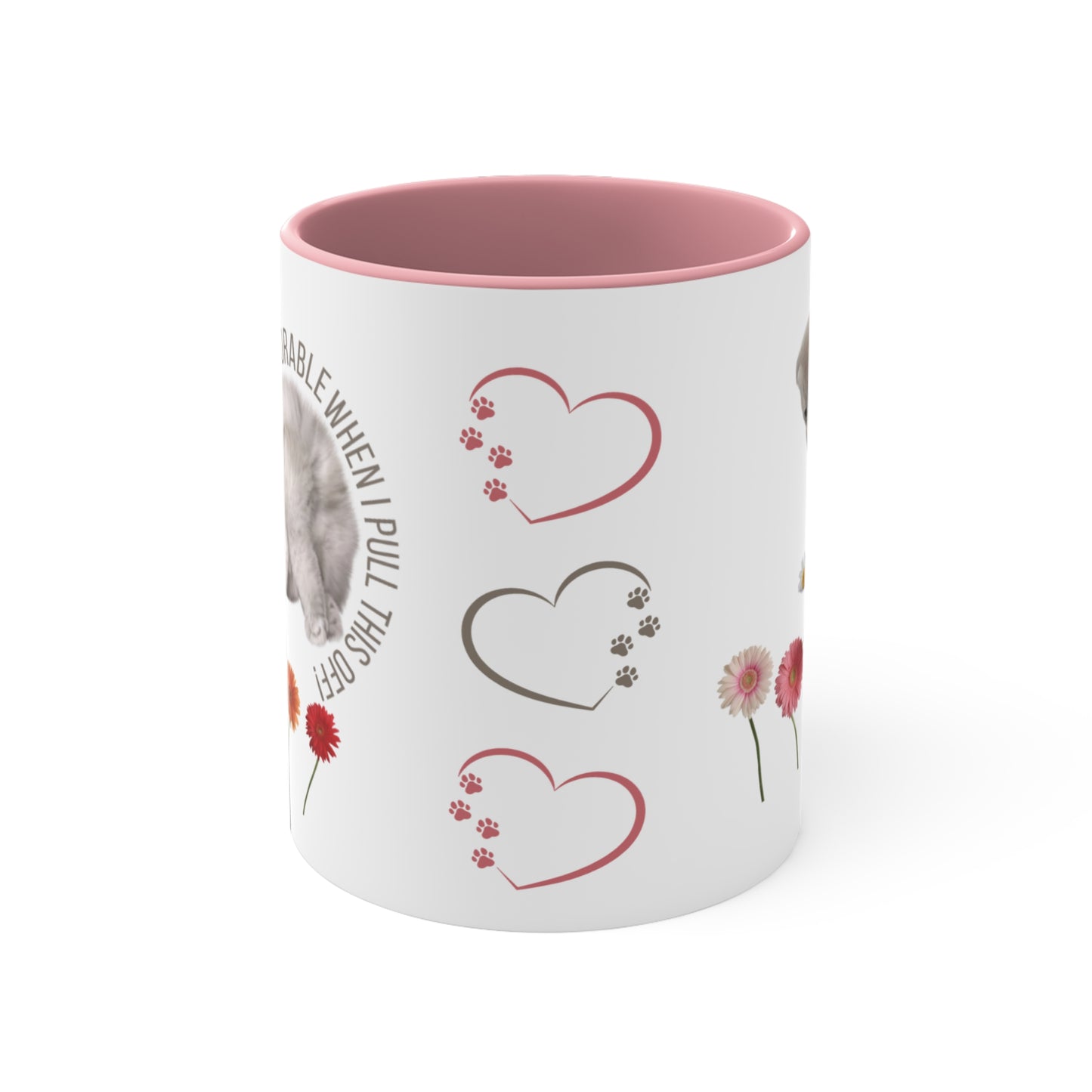 ✅ AU/NZ Cute Cat Mug, Adorable Floral Design, Coffee Mug for Cat Lovers, Gift for Birthdays or Special Occasions, Fun Mug, Pet Owner's Gift