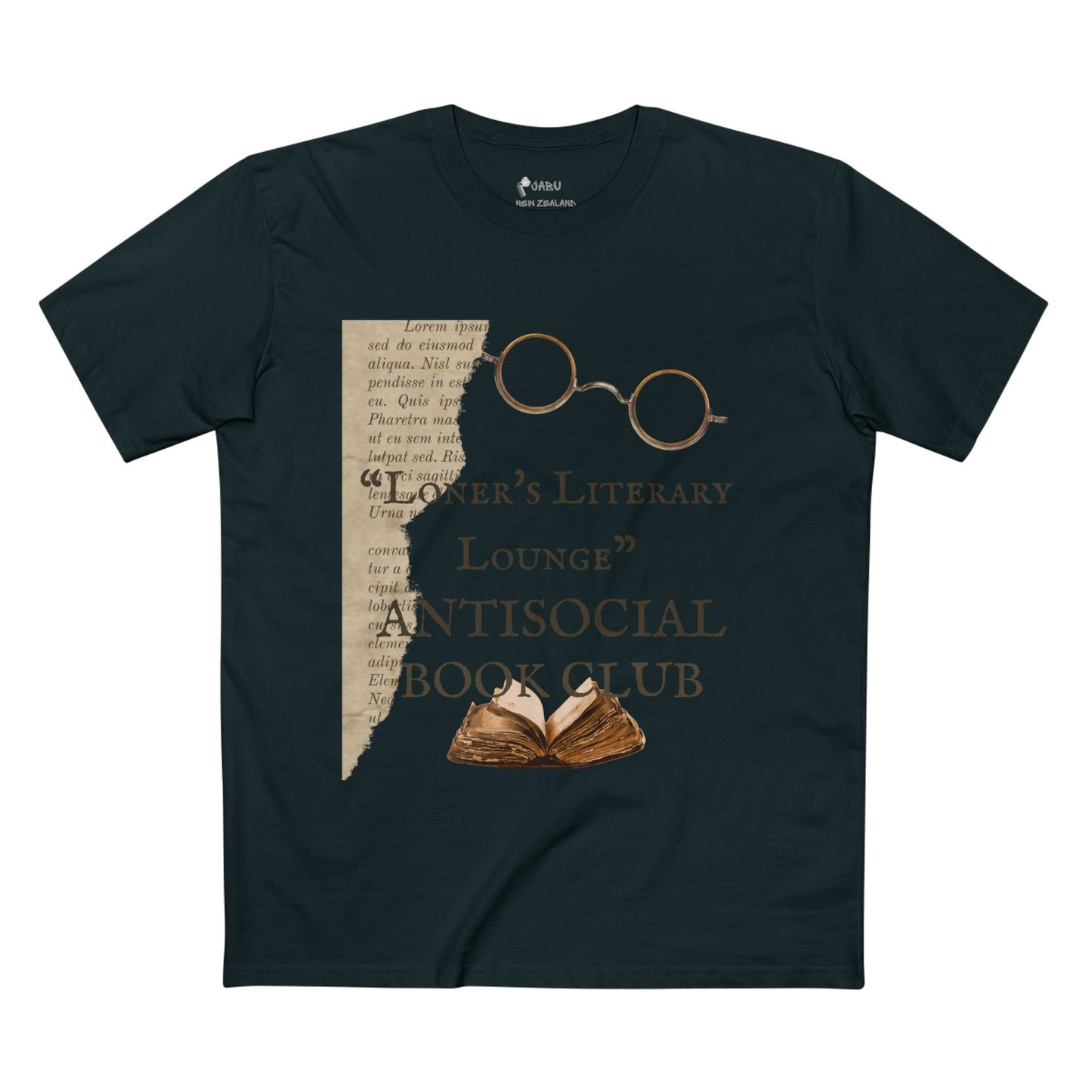 ✅ AU/NZ- As Colour 5001Adult Staple Tee, Literary Antisocial Club