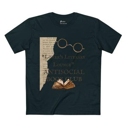 ✅ AU/NZ- As Colour 5001Adult Staple Tee, Literary Antisocial Club