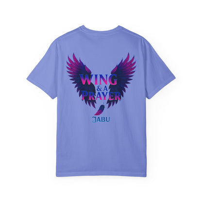 Wing and a Prayer Tee
Built for those who keep pushing, even when the odds aren’t in their favor. The bold neon wings carry that message of hope and drive — a look that’s all attitude, no limits.

JABU© • JustAboutBeingU®