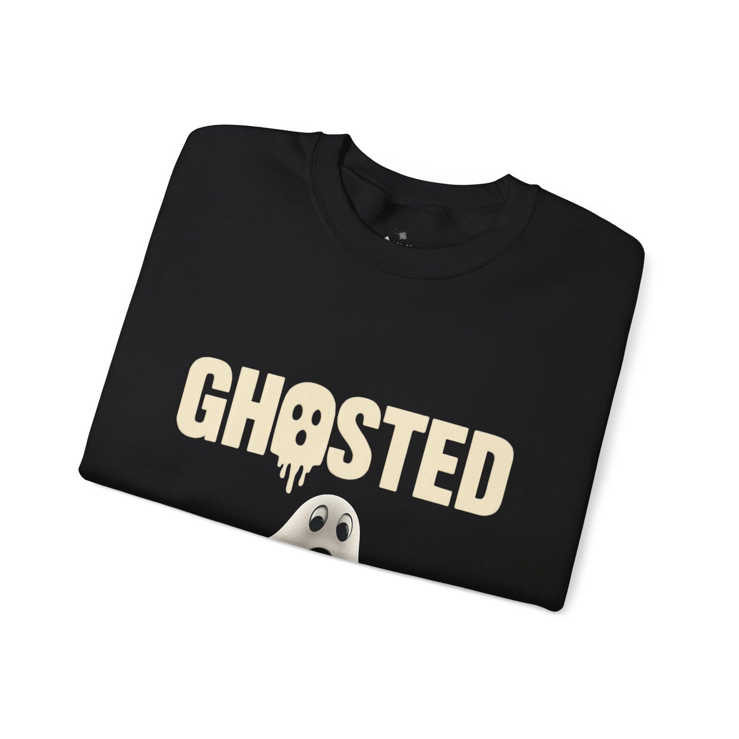 ✅ AU/NZ Ghosted Crewneck Sweatshirt - Perfect for Halloween, Cozy Casual Wear, Gift for Ghost Lovers, Spooky Night Out