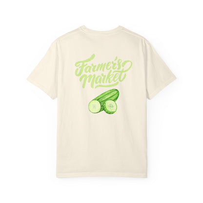 ✅ AU/NZ Fun Farmer's Market T-Shirt - Dill Pickle and Cucumber Design PICKLES
