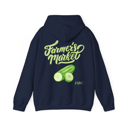 ✅ AU/NZ Farmer's Market Hoodie – Unisex Heavy Blend™ Sweatshirt with Pickle Design