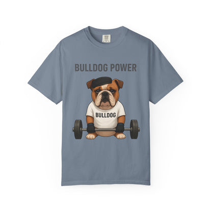 JABU GRIND - BULLDOG: A Fun, Dog-Loving Gym Tee for NZ & AU Humans JABU© • JustAboutBeingU®