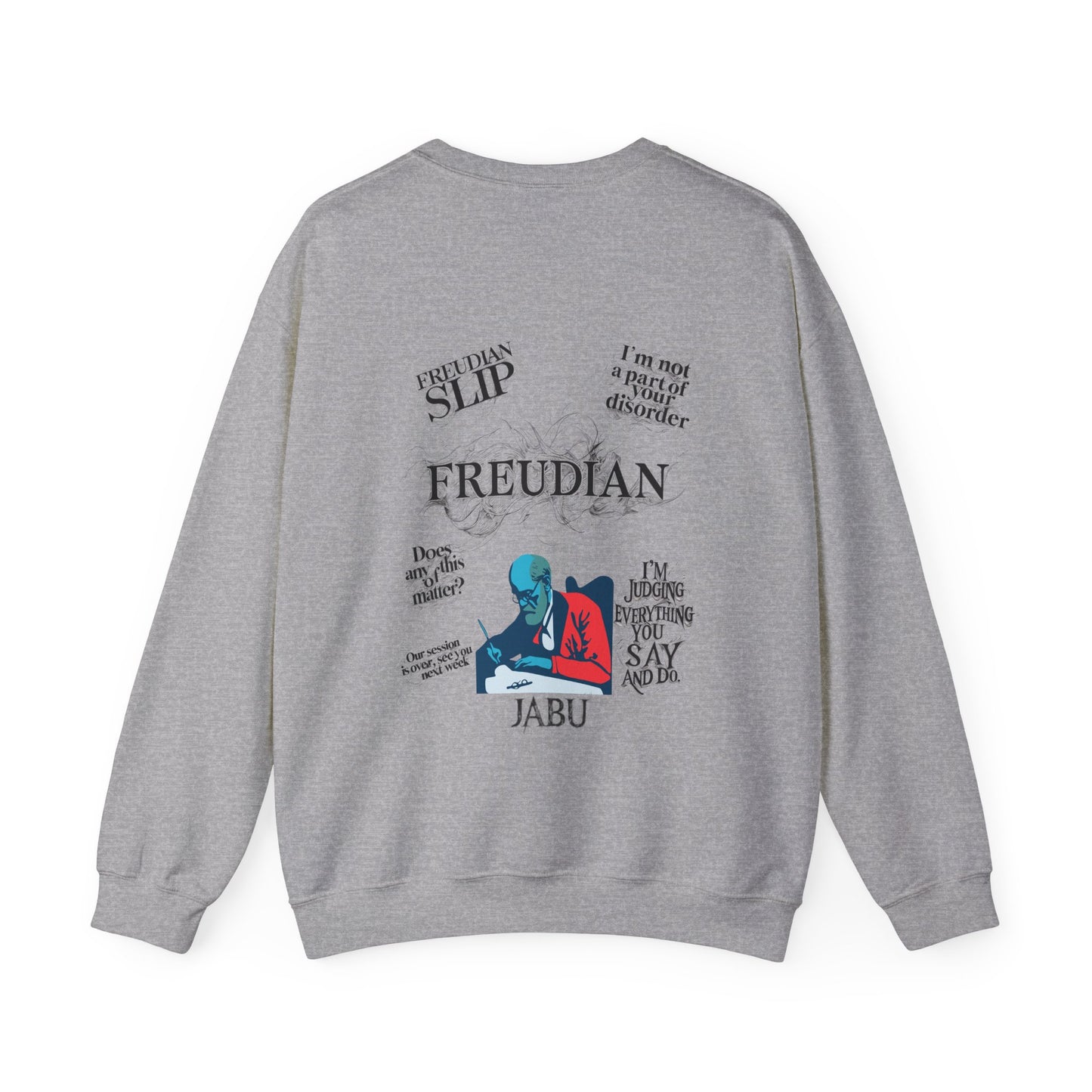 ✅ AU/NZ Freudian Slip Crewneck Sweatshirt - Unisex Psychology Humour-Perfect for Psychiatrists, Psychologists or Inquisitive Minds!