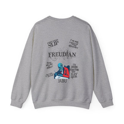 ✅ AU/NZ Freudian Slip Crewneck Sweatshirt - Unisex Psychology Humour-Perfect for Psychiatrists, Psychologists or Inquisitive Minds!