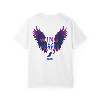 Wing and a Prayer Tee
Built for those who keep pushing, even when the odds aren’t in their favor. The bold neon wings carry that message of hope and drive — a look that’s all attitude, no limits.

JABU© • JustAboutBeingU®