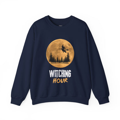 ✅ AU/NZ Witching Hour & Howl Unisex Crewneck Sweatshirt - Spooky Halloween Vibe