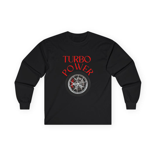 ✅ AU/NZ-0Turbo Power Long Sleeve Tee - Car Enthusiast Apparel, Motorsports Gift, Cool Graphic Shirt, Unisex Automotive Fashion, Gearhead Shirt