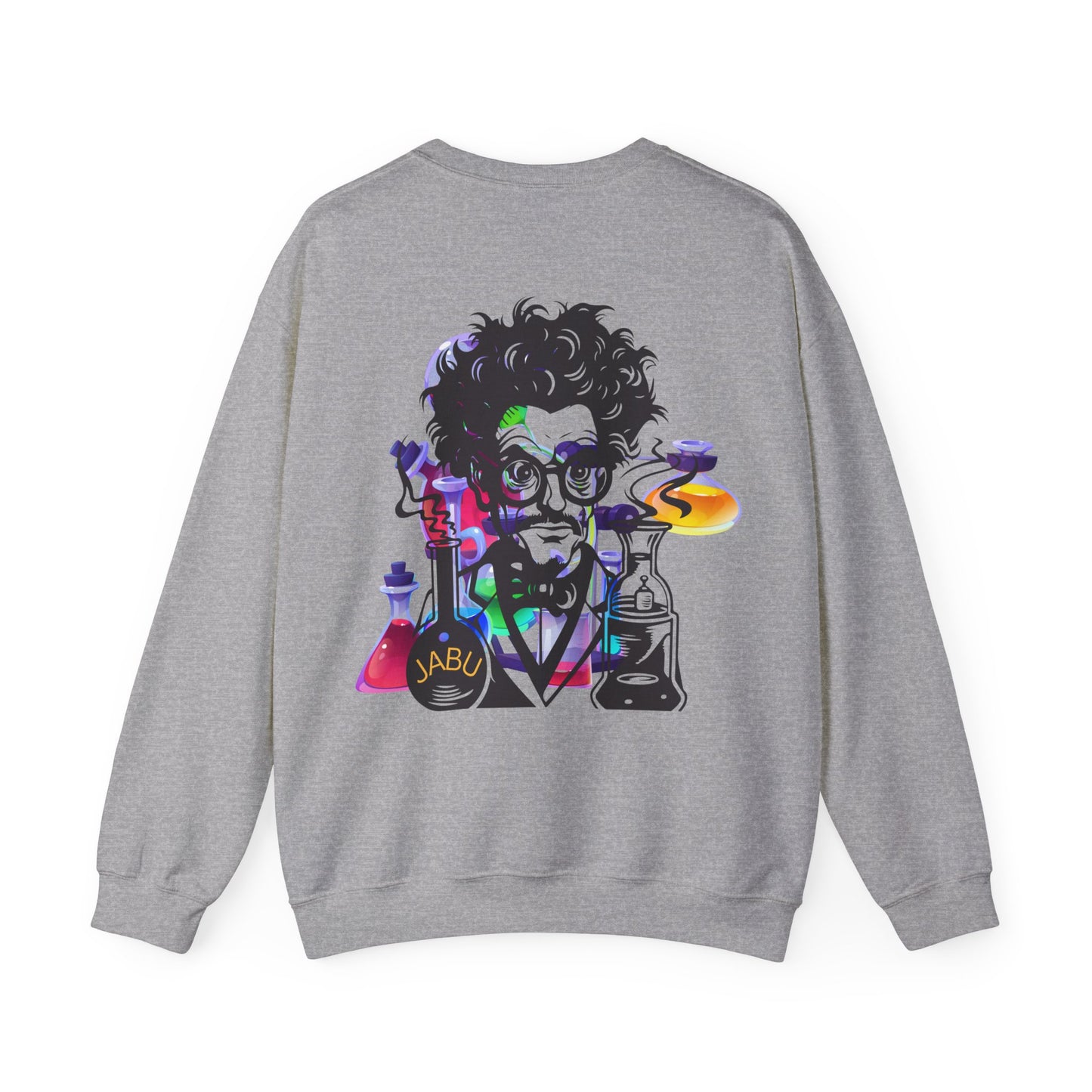✅ AU/NZ Mad Scientist Crewneck Sweatshirt – Unisex Heavy Blend™ with Colorful Lab Design MAD