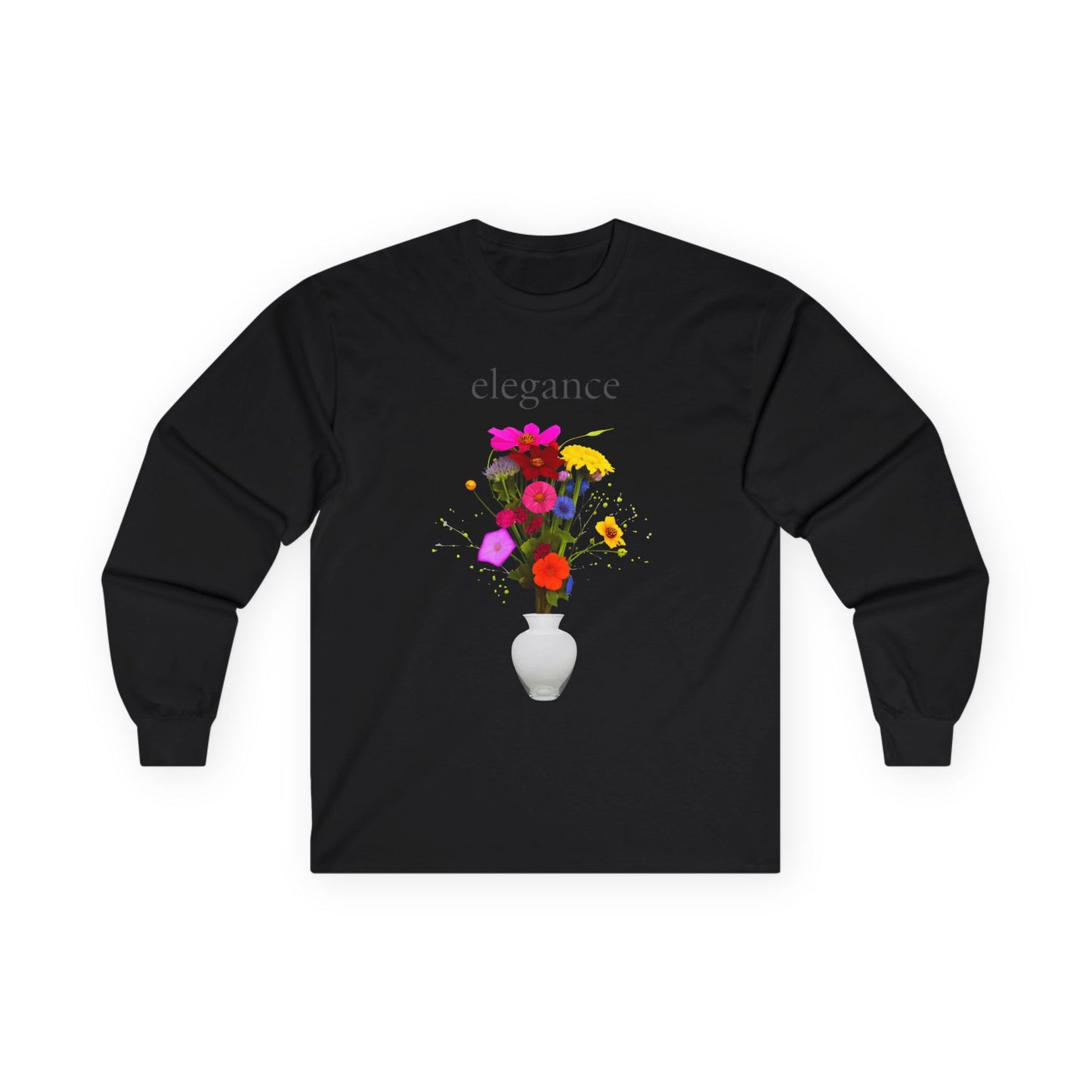 ✅ AU/NZ Elegant Floral Long Sleeve Tee, Comfortable Casual Wear, Perfect Gift Florists/Designers, Spring Fashion, Unique Style