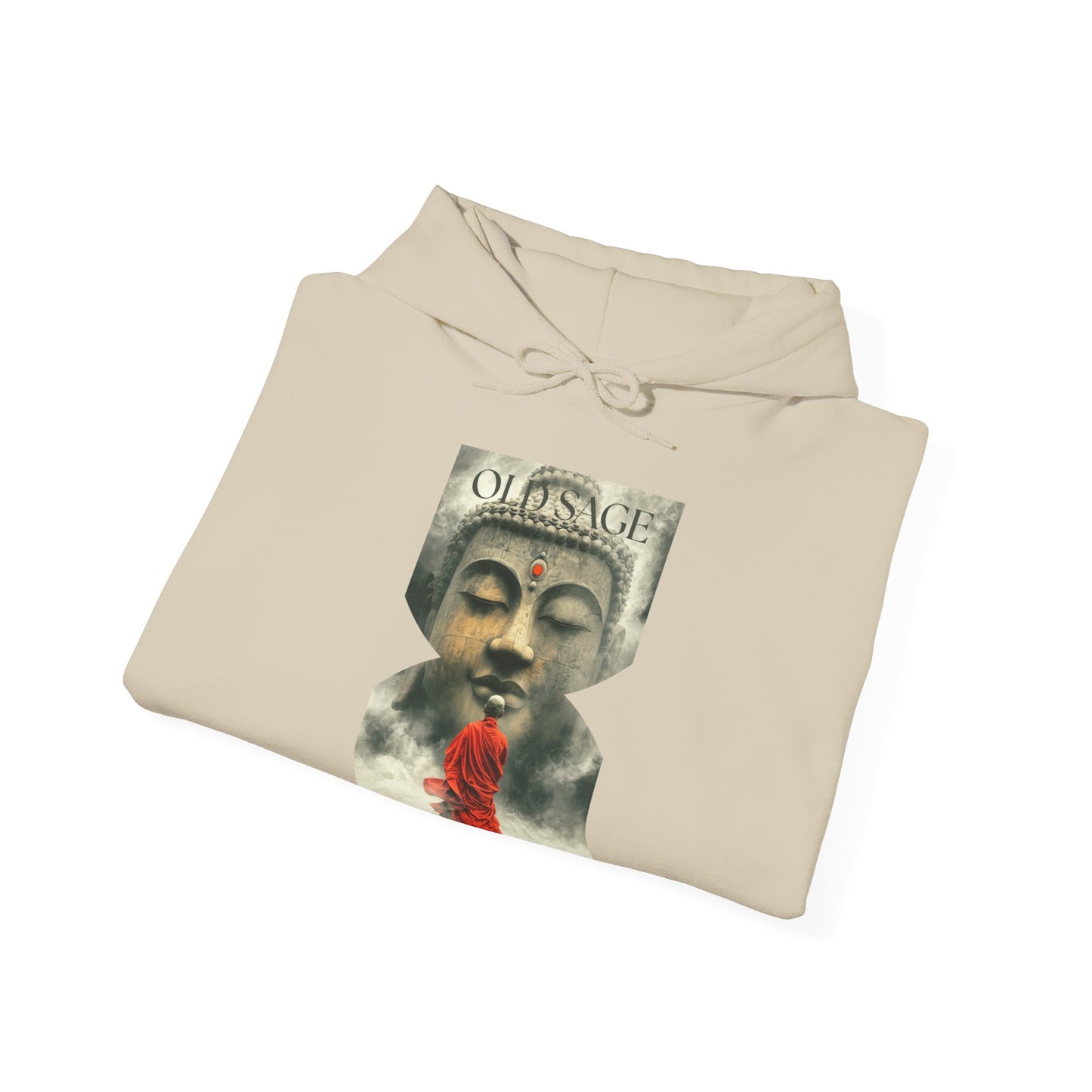 ✅ Serene Buddha Hoodie - Unisex Heavy Blend™ Sweatshirt, Spiritual and Comfortable SAGE