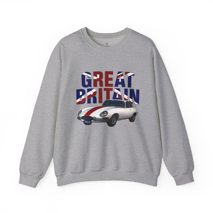 ✅ AU/NZ Great Britain Unisex Sweatshirt - Stylish British Car Design, Perfect for Travel Lovers, Unique Casual Wear.