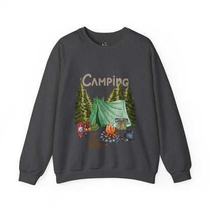 ✅ AU/NZ Cozy Camping Crewneck Sweatshirt - Nature-Inspired Design CAMPING! Back To Nature!
