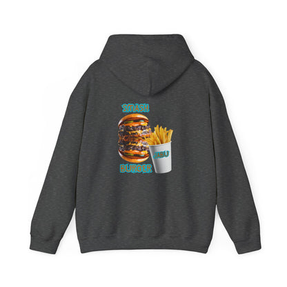✅ AU/NZ Smash Burger Unisex Hoodie with Fun Food Graphics